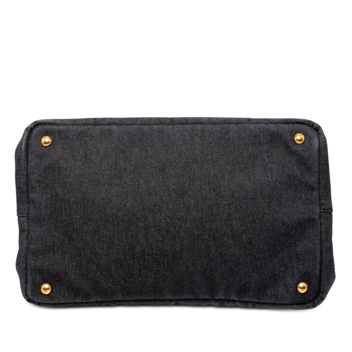 Prada Denim Canapa Logo Satchel