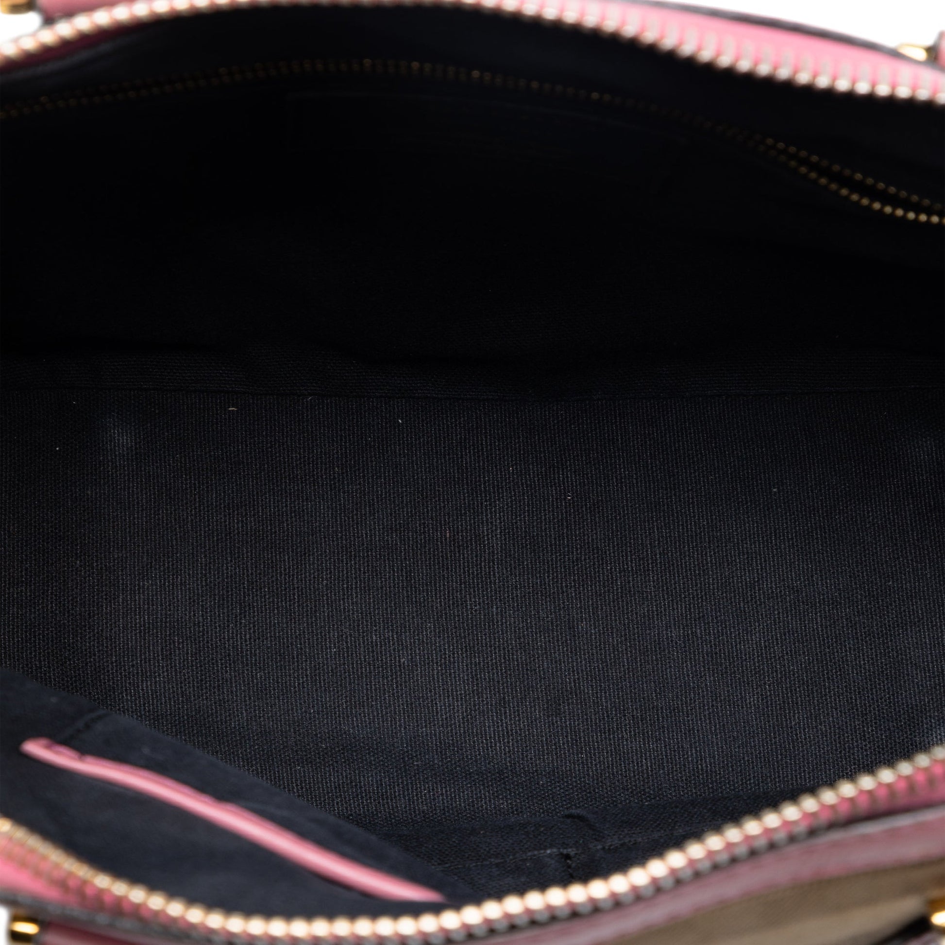 Small Leather Trimmed House Check Canvas Bridle Orchard Satchel