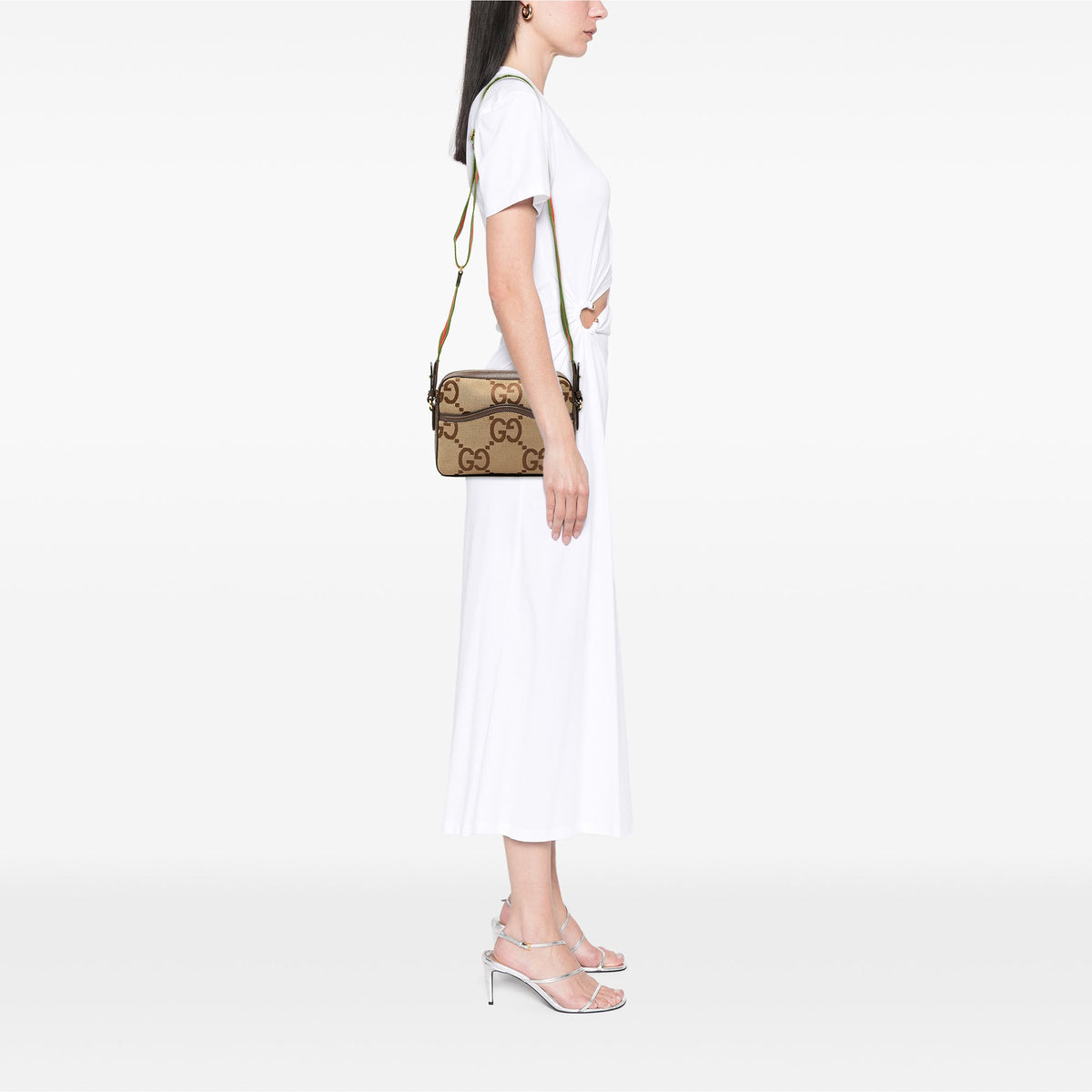 Gucci Jumbo GG Canvas Web Crossbody