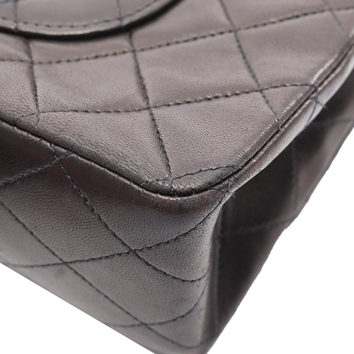 Chanel Medium Classic Lambskin Double Flap — Black