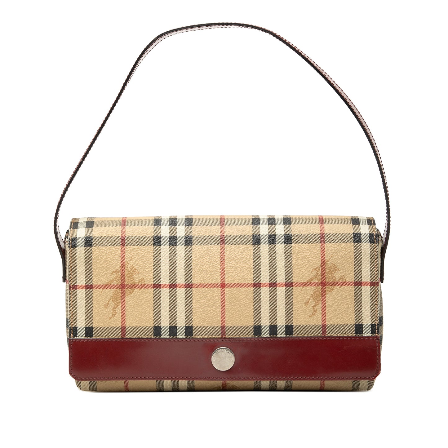 Burberry Haymarket Check Coated Canvas Shoulder Bag