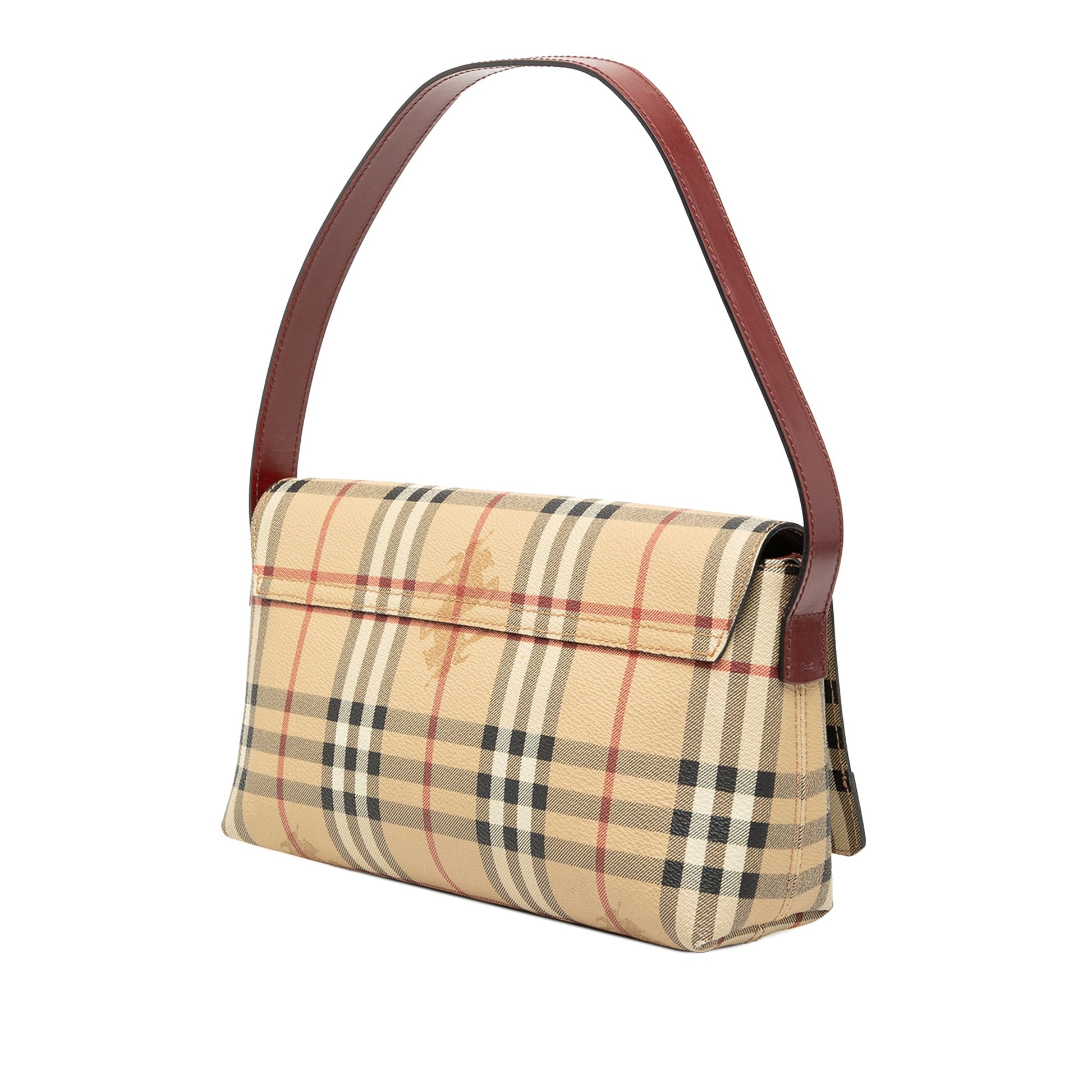 Burberry Haymarket Check Coated Canvas Shoulder Bag