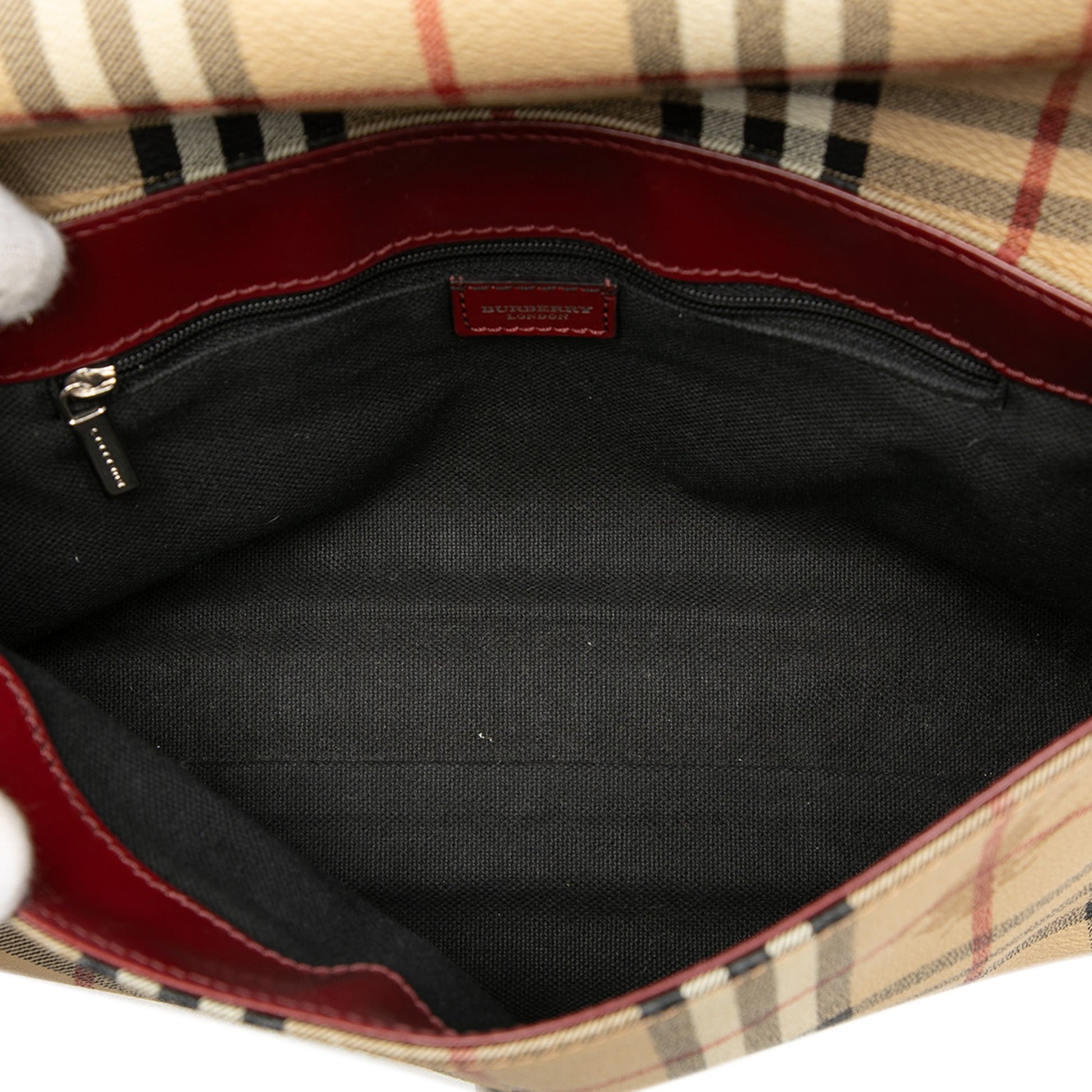 Burberry Haymarket Check Coated Canvas Shoulder Bag