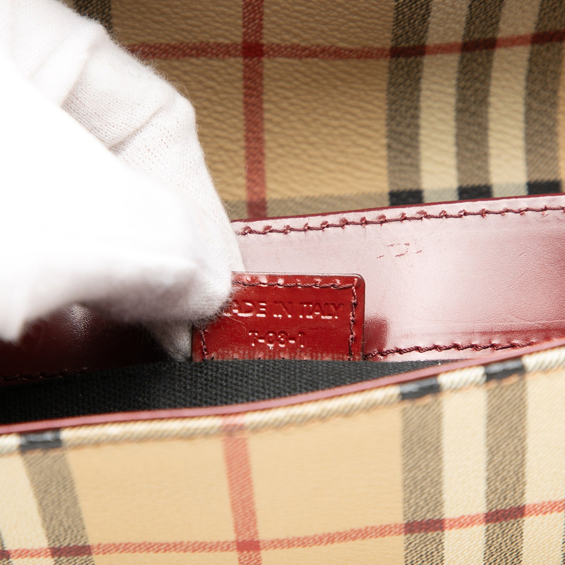 Burberry Haymarket Check Coated Canvas Shoulder Bag