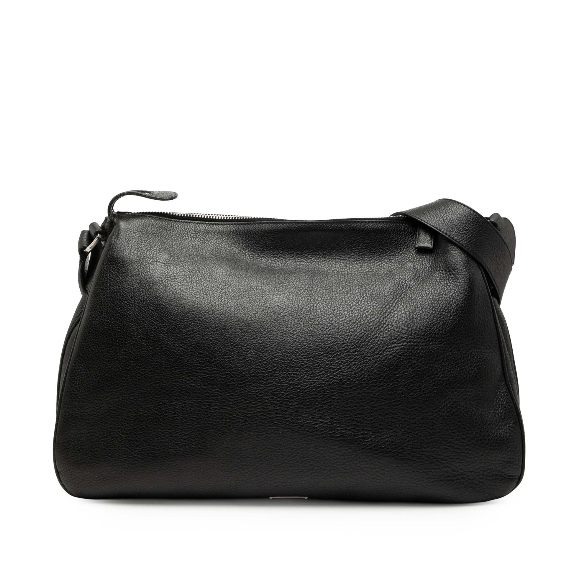 Prada Vitello Top Zip Messenger Bag