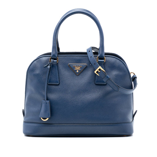 Prada Medium Saffiano Lux Frame Promenade Satchel