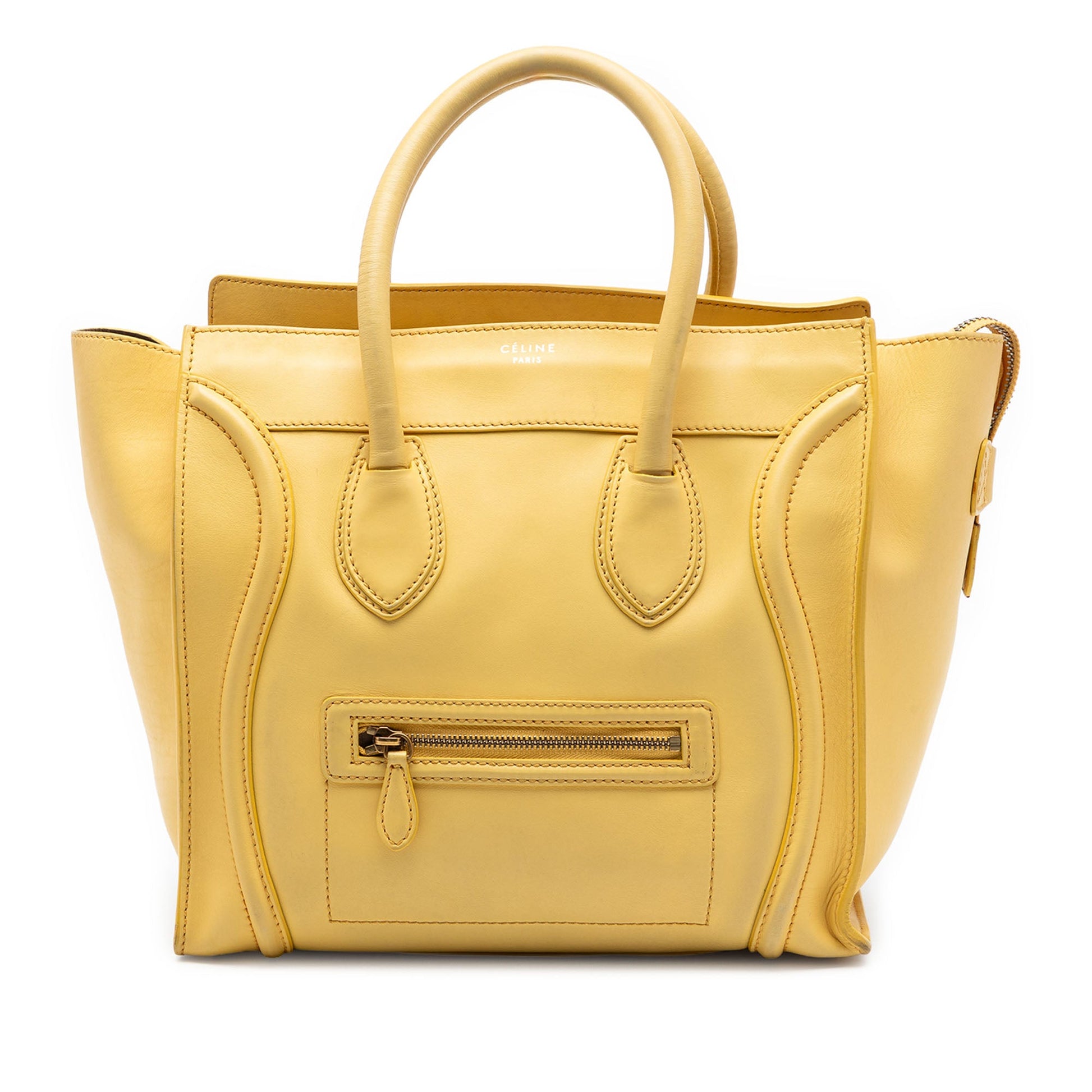 Celine Mini Leather Luggage Tote