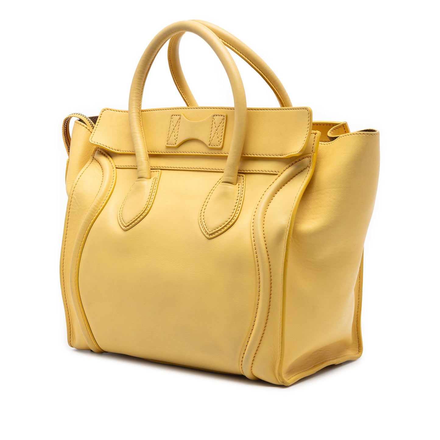 Celine Mini Leather Luggage Tote