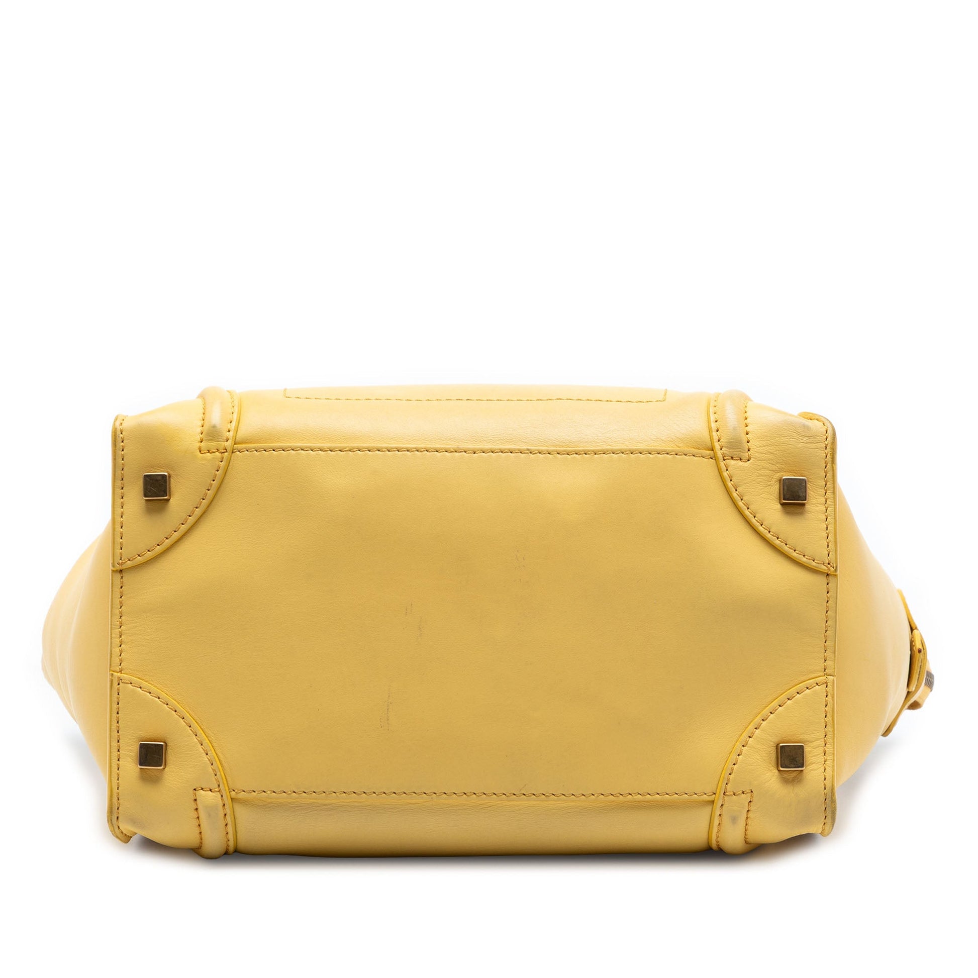 Celine Mini Leather Luggage Tote
