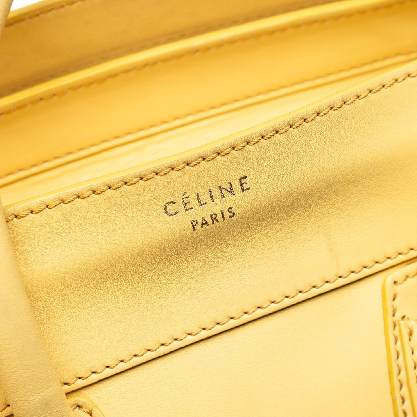 Celine Mini Leather Luggage Tote