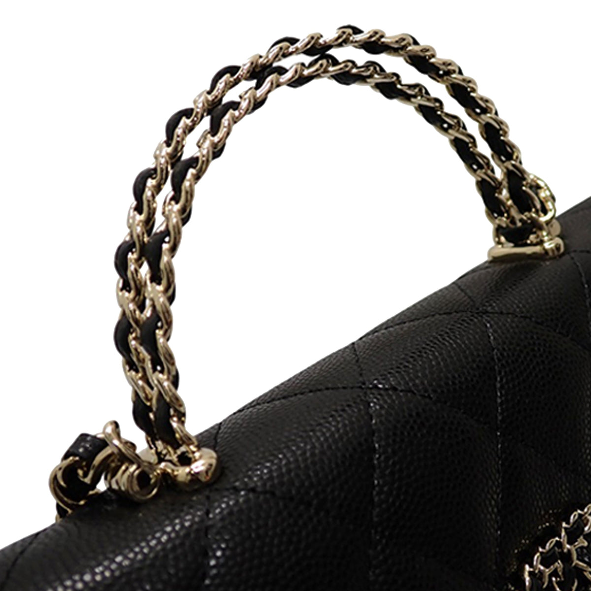 Chanel Caviar Coco First Flap Phone Holder with Chain