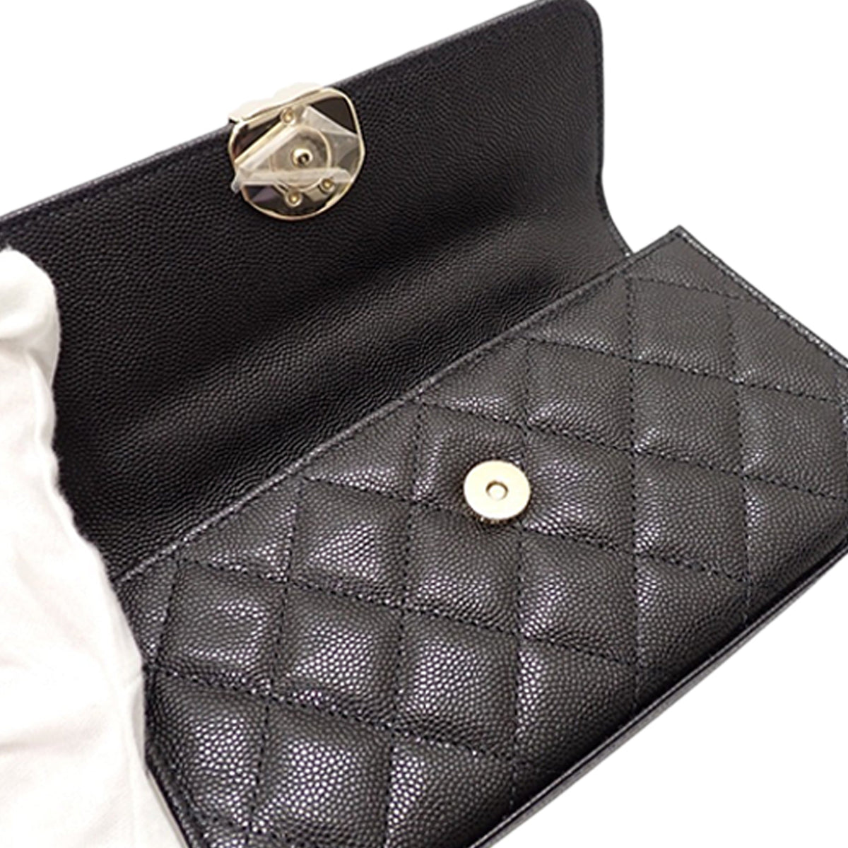 Chanel Caviar Coco First Flap Phone Holder with Chain