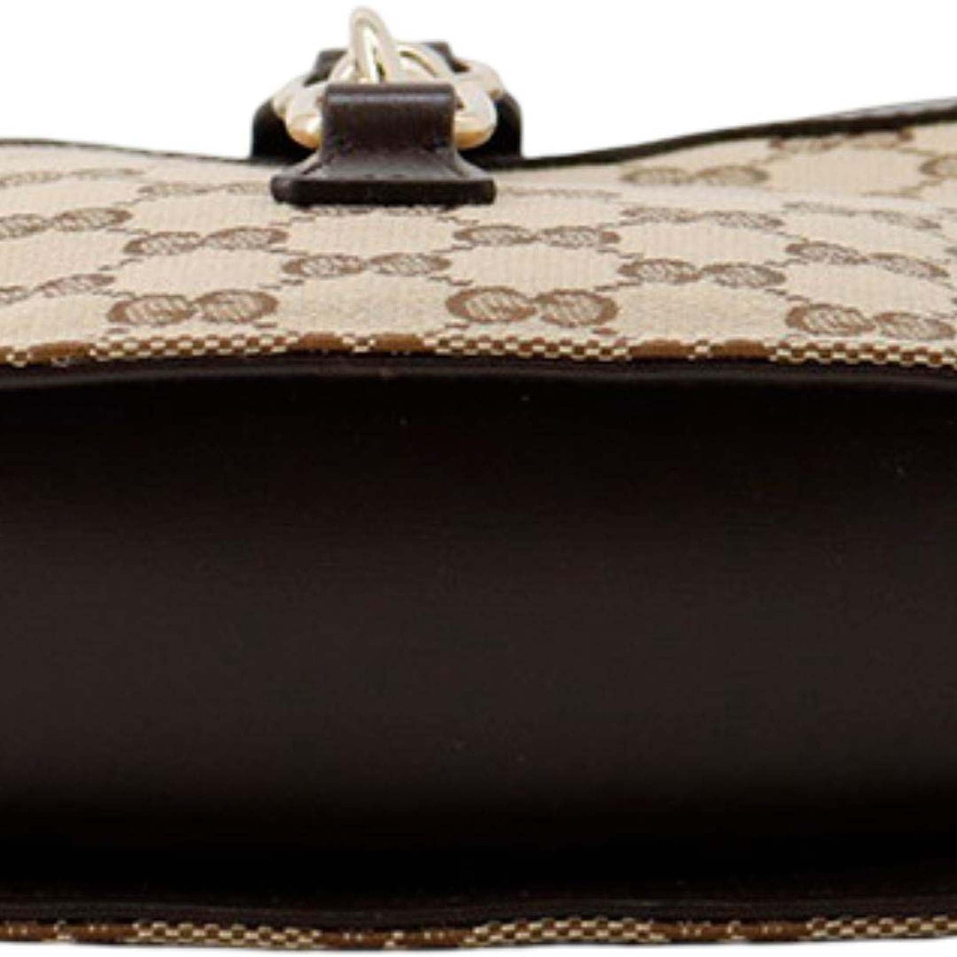 Gucci Mini GG Canvas Web Bucket Bag