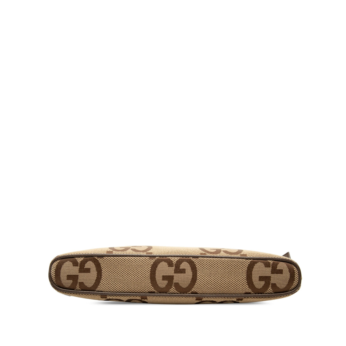 Gucci Jumbo GG Canvas Web Crossbody — Beige