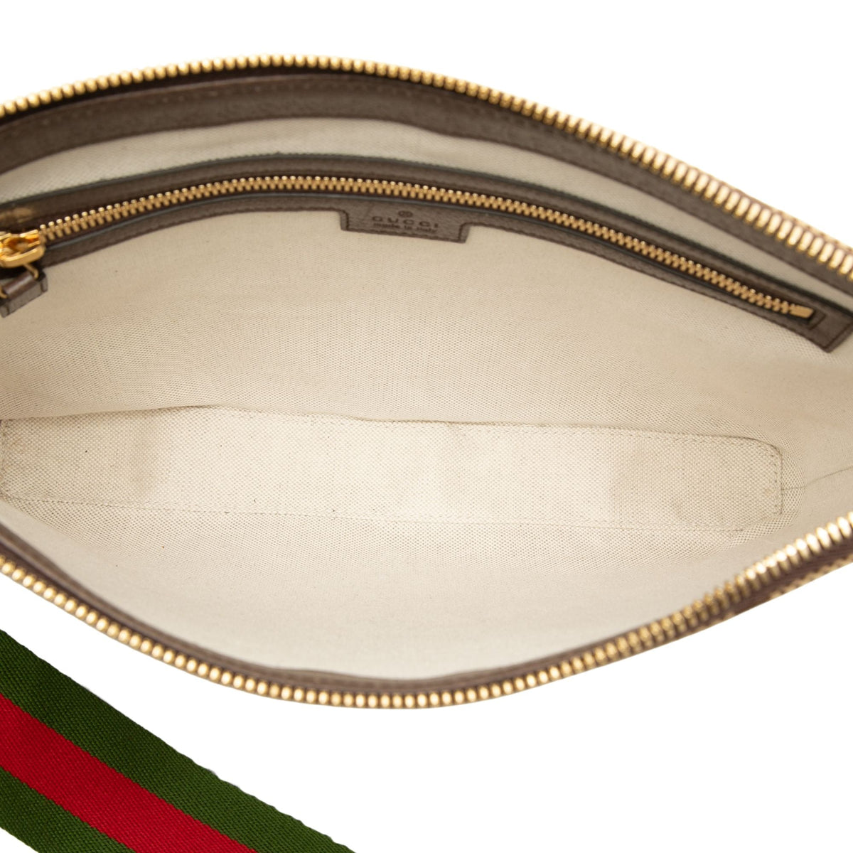 Gucci Jumbo GG Canvas Web Crossbody — Beige