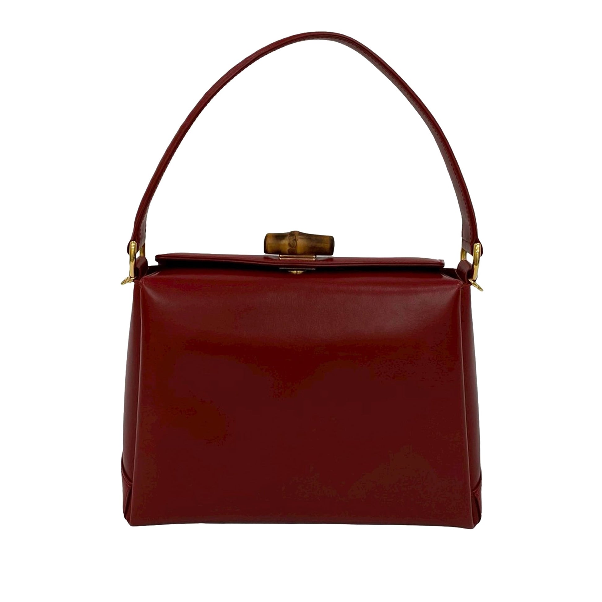 Gucci Leather Bamboo Satchel