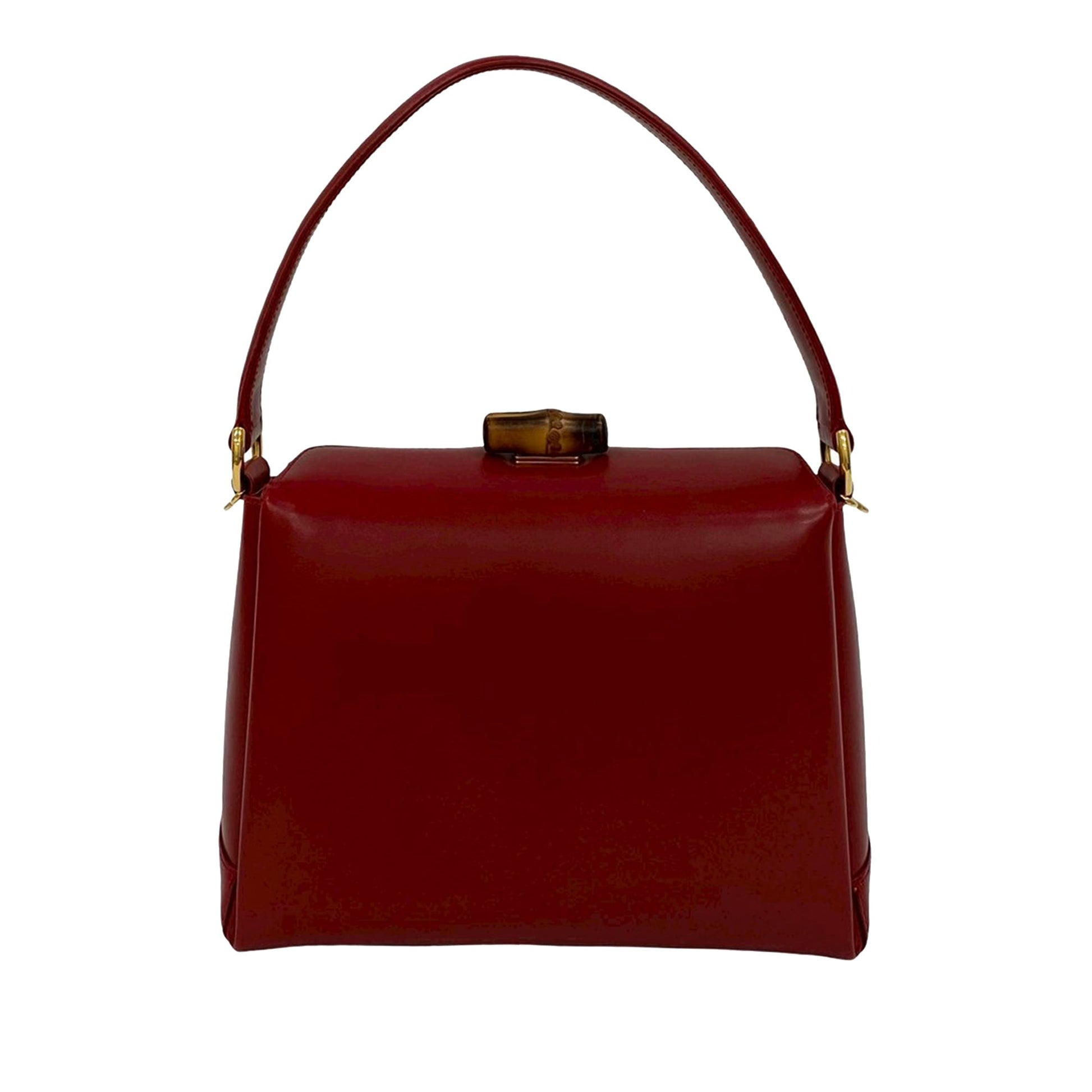 Gucci Leather Bamboo Satchel