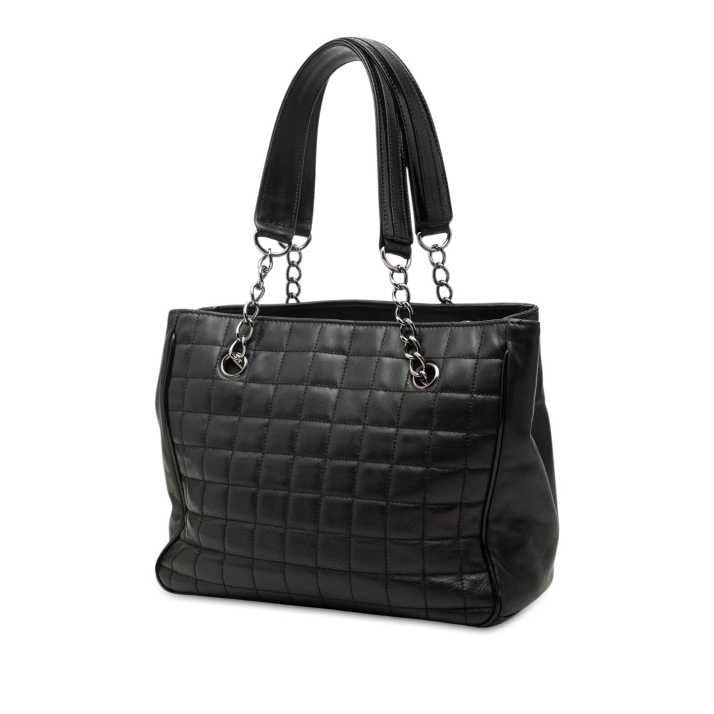 Chanel CC Choco Bar Lambskin Camellia No 5 Tote