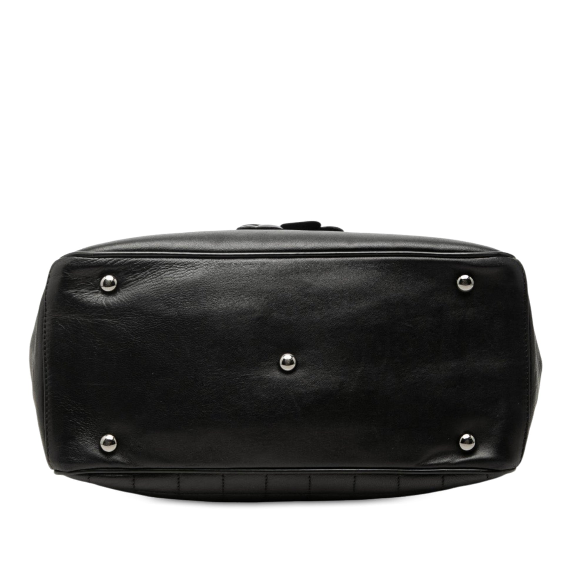 Chanel CC Choco Bar Lambskin Camellia No 5 Tote