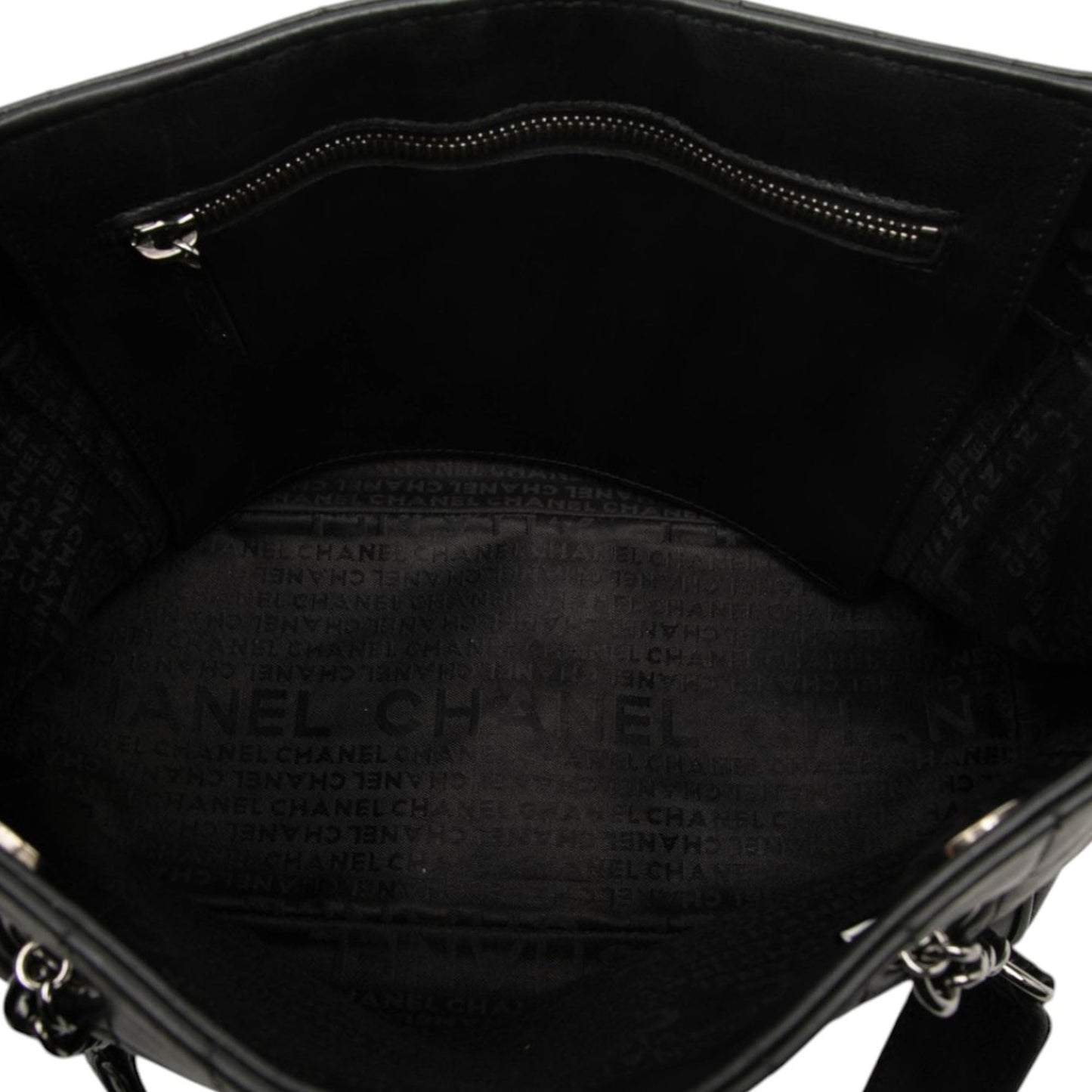 Chanel CC Choco Bar Lambskin Camellia No 5 Tote