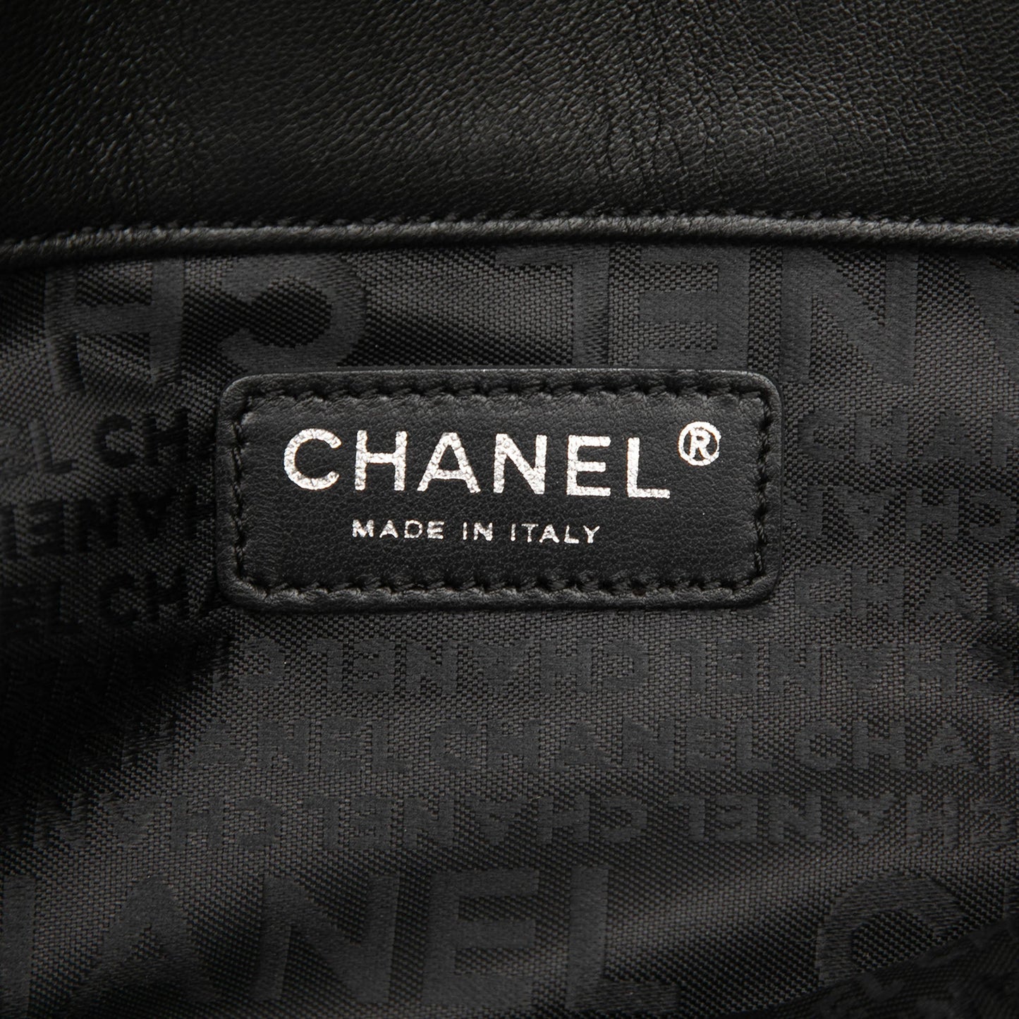 Chanel CC Choco Bar Lambskin Camellia No 5 Tote