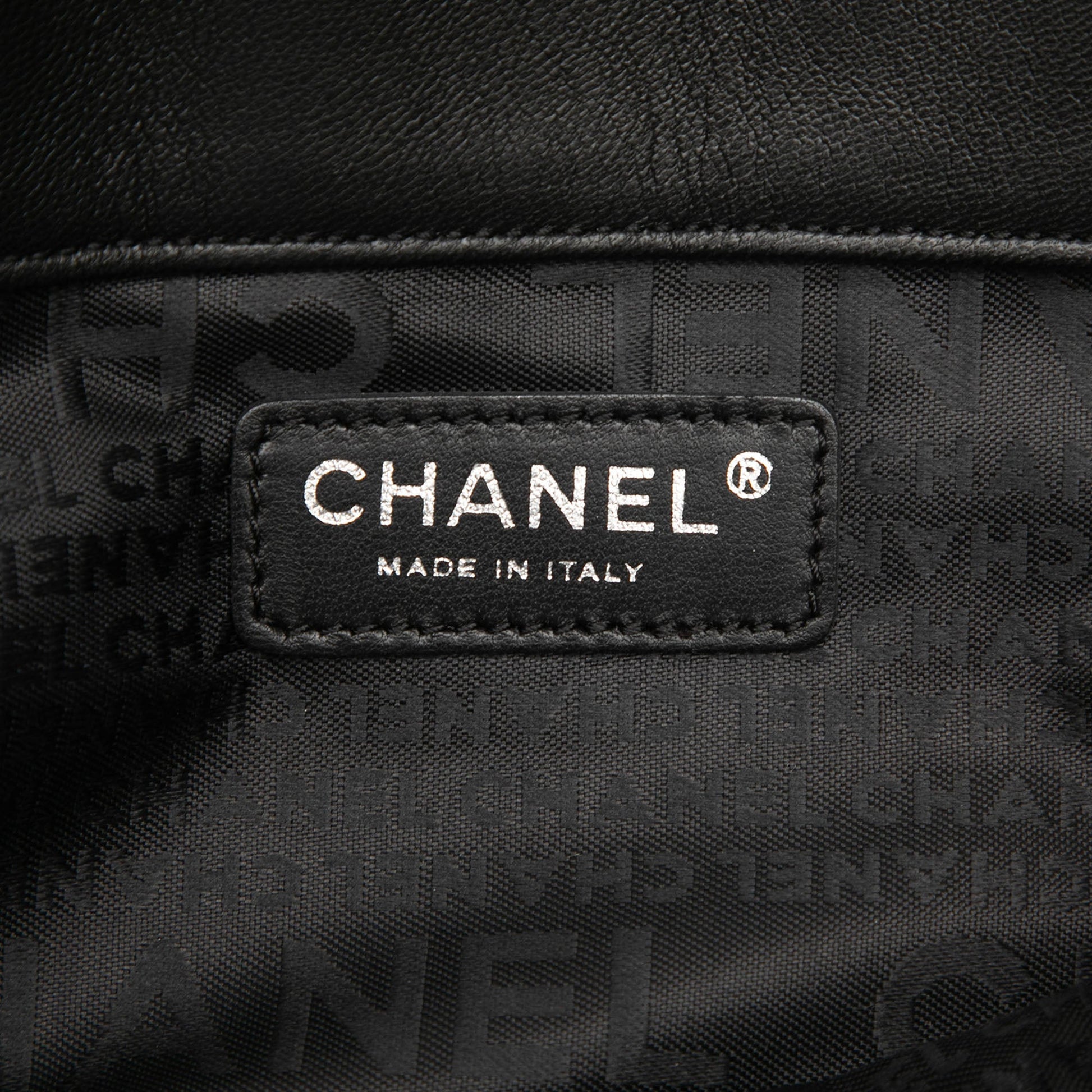 Chanel CC Choco Bar Lambskin Camellia No 5 Tote