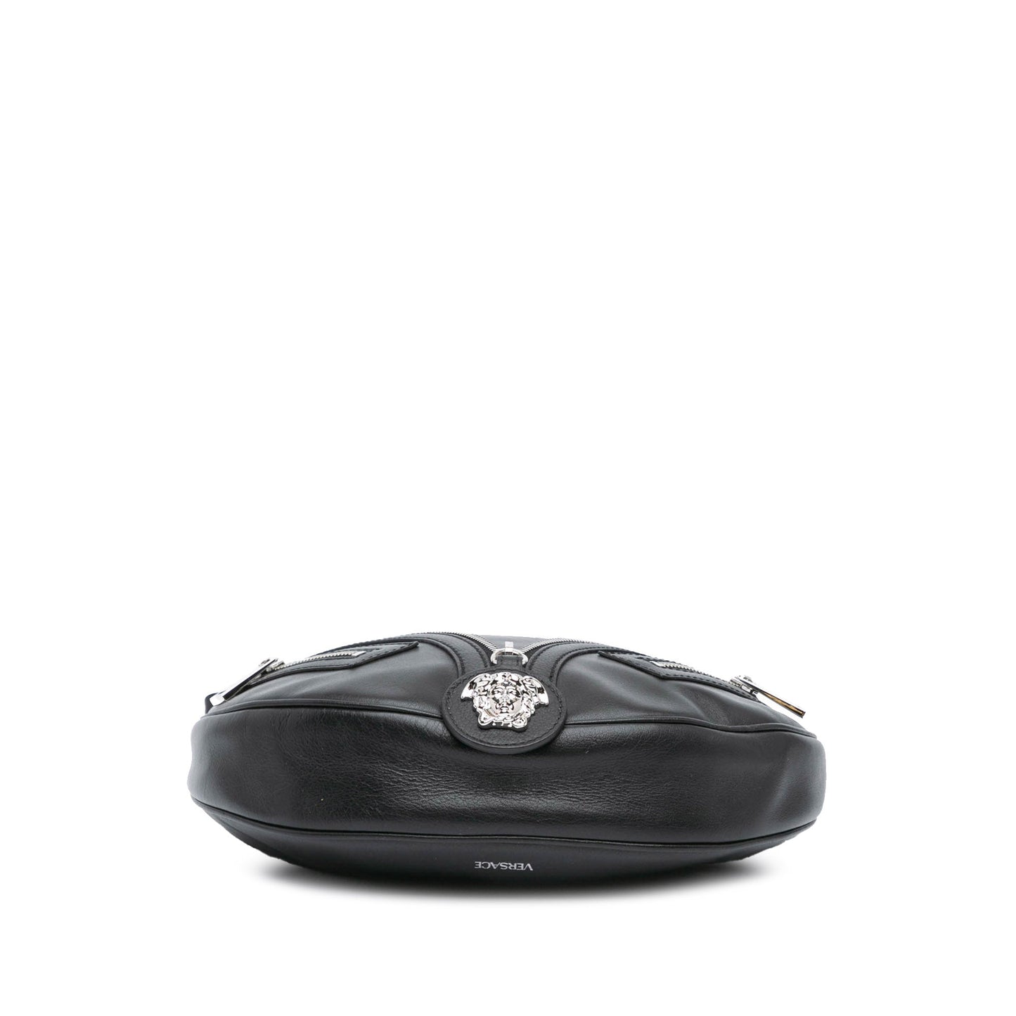 Versace Small Leather Repeat Satchel