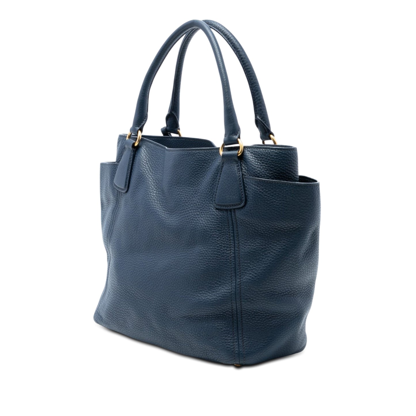 Prada Vitello Daino Side Pocket Convertible Tote