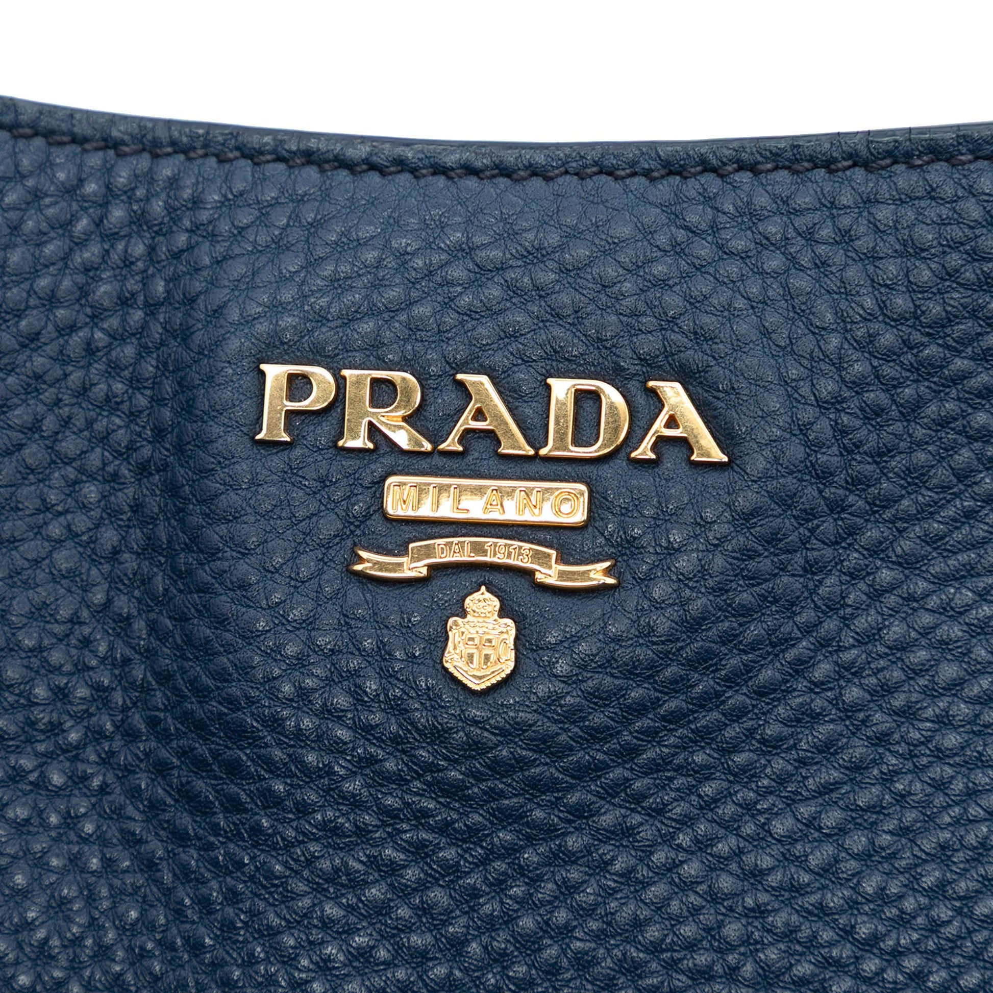 Prada Vitello Daino Side Pocket Convertible Tote
