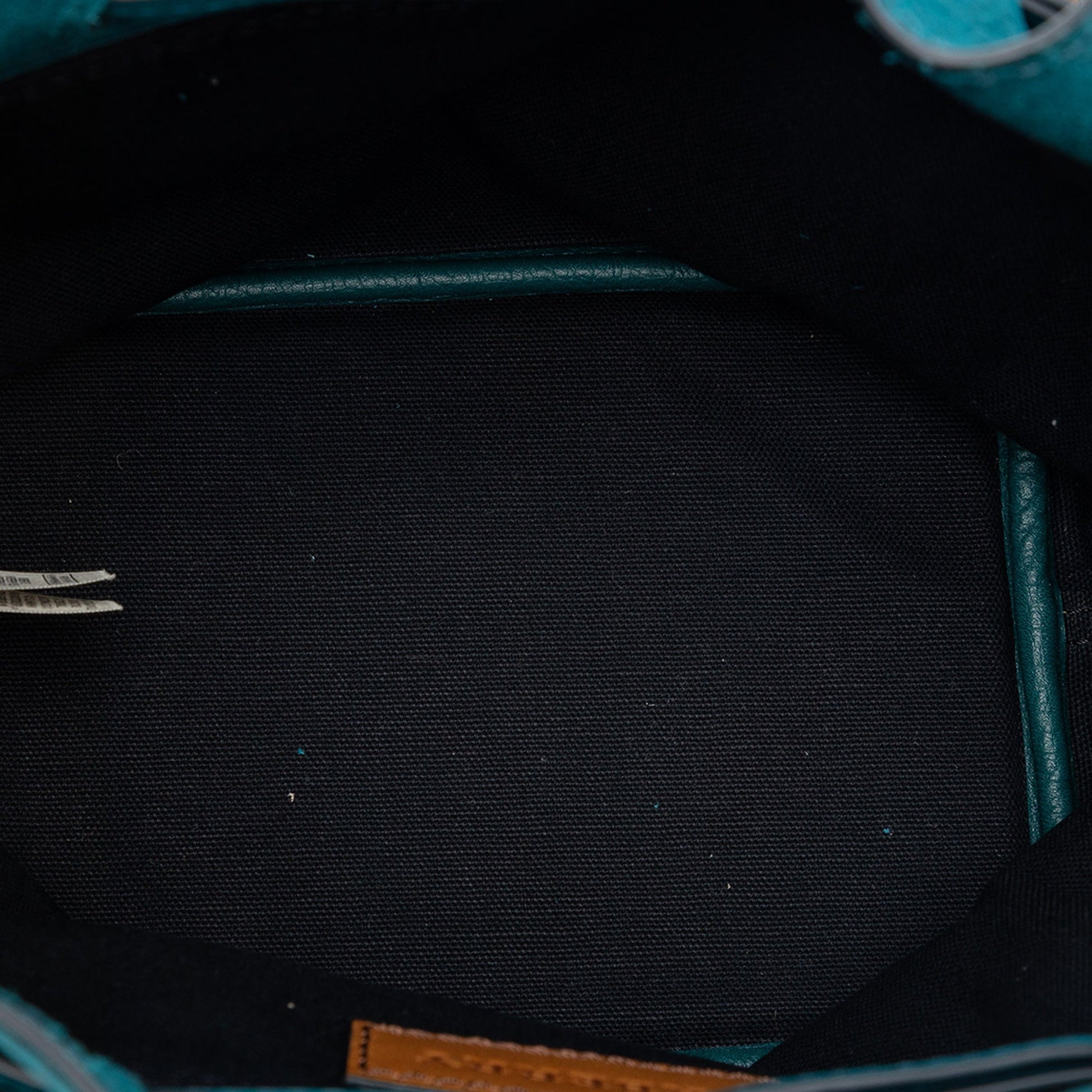 Burberry Small Mega Check Canvas and Suede Fringe Belgrove Bucket Bag