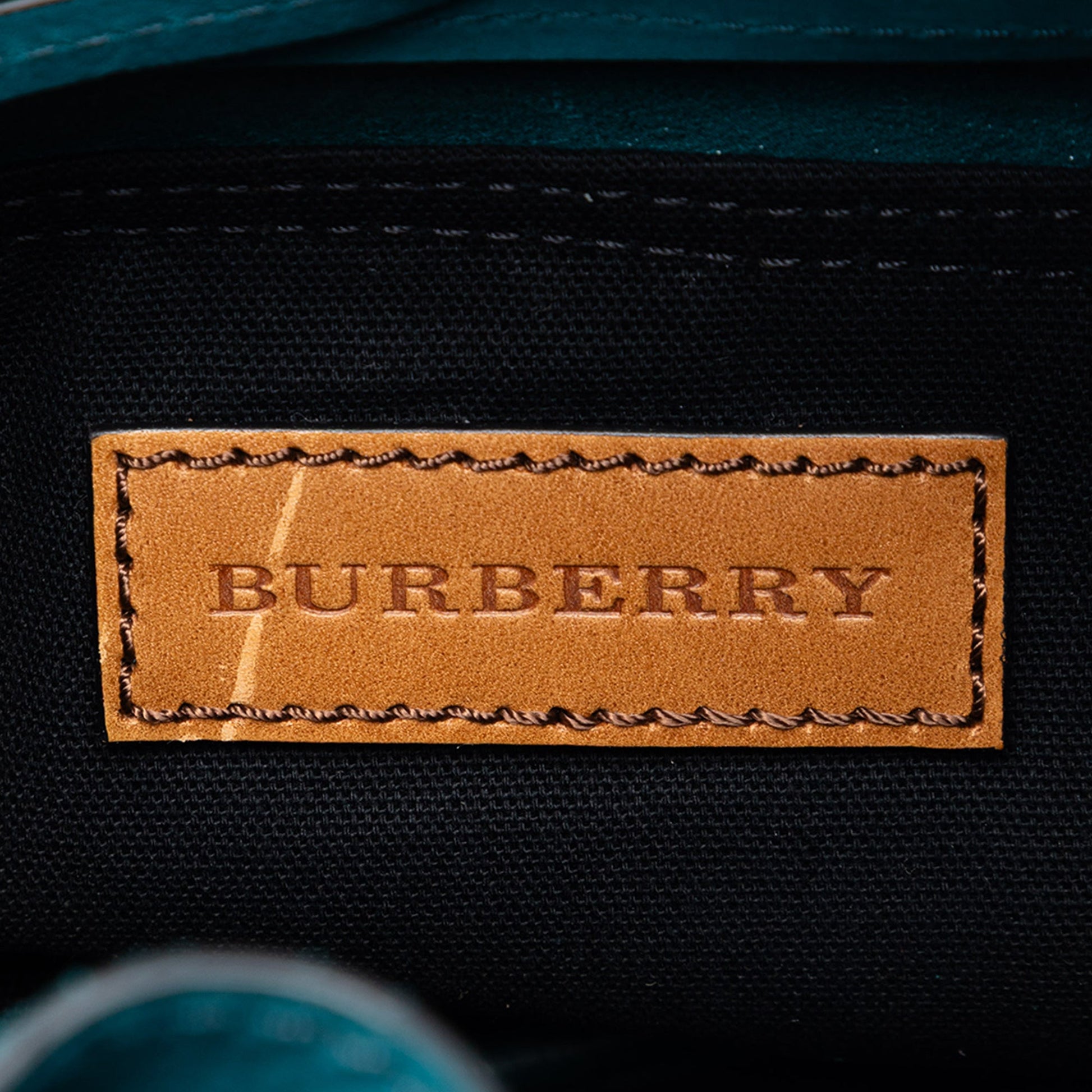 Burberry Small Mega Check Canvas and Suede Fringe Belgrove Bucket Bag