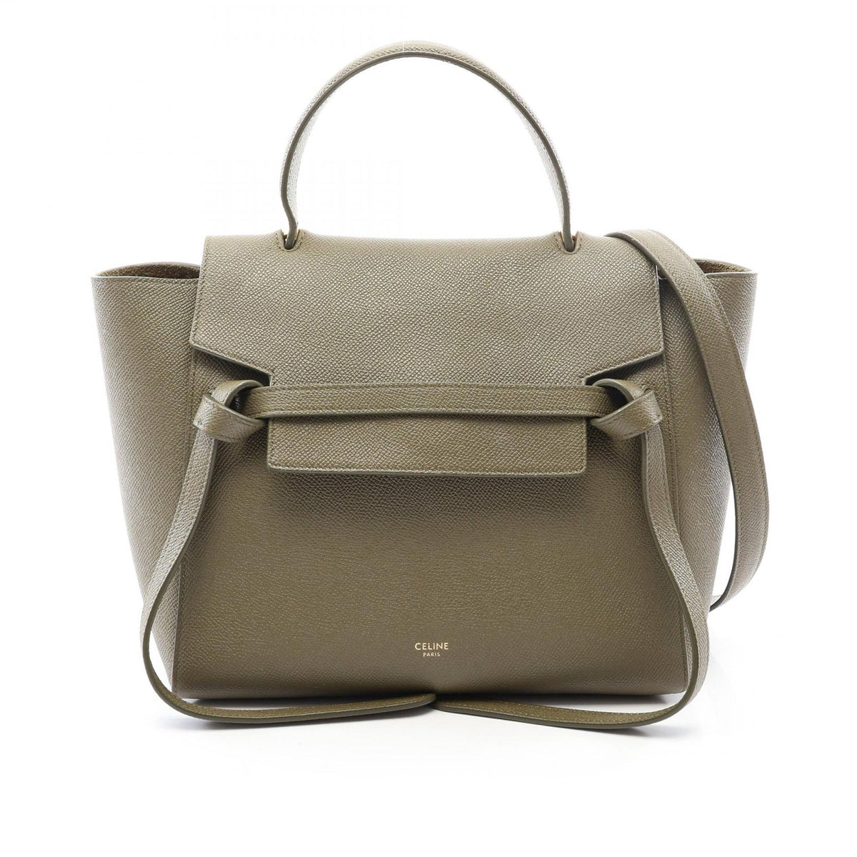 Celine Micro Grained Calfskin Belt Bag — Brown