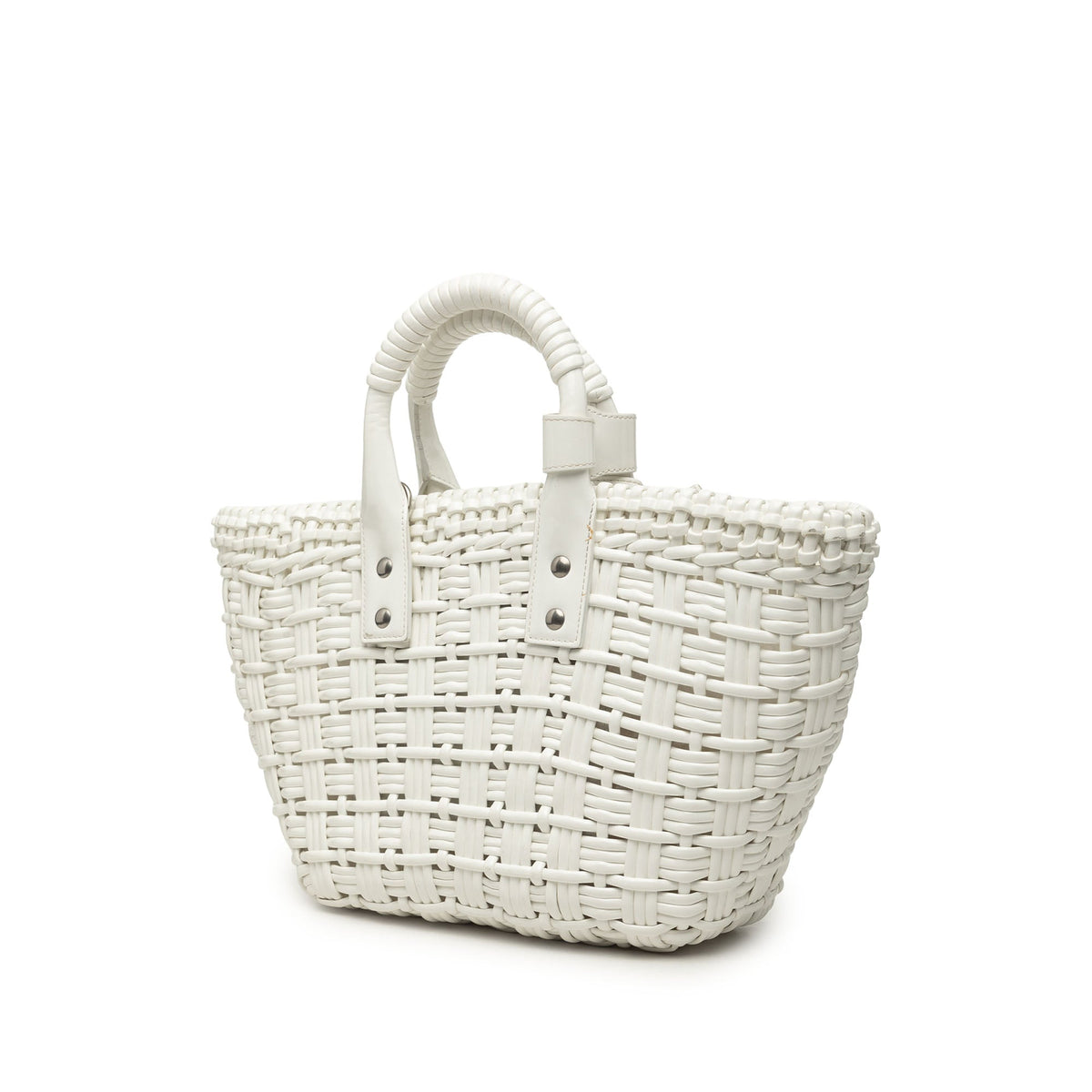 Balenciaga Faux Leather Bistro Panier XS