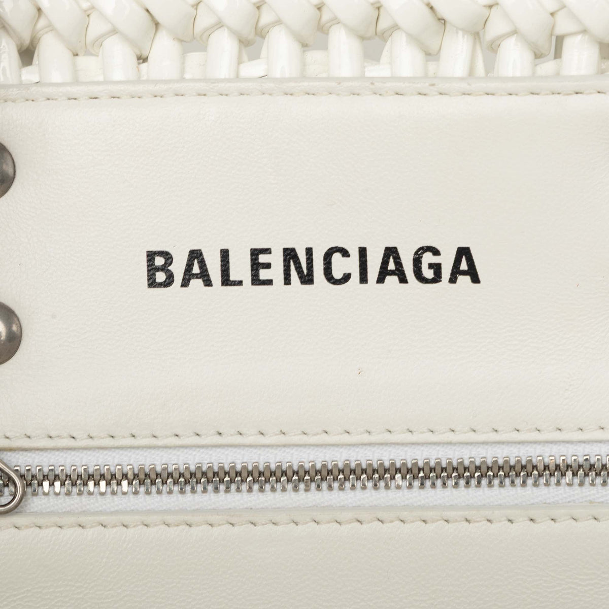 Balenciaga Faux Leather Bistro Panier XS