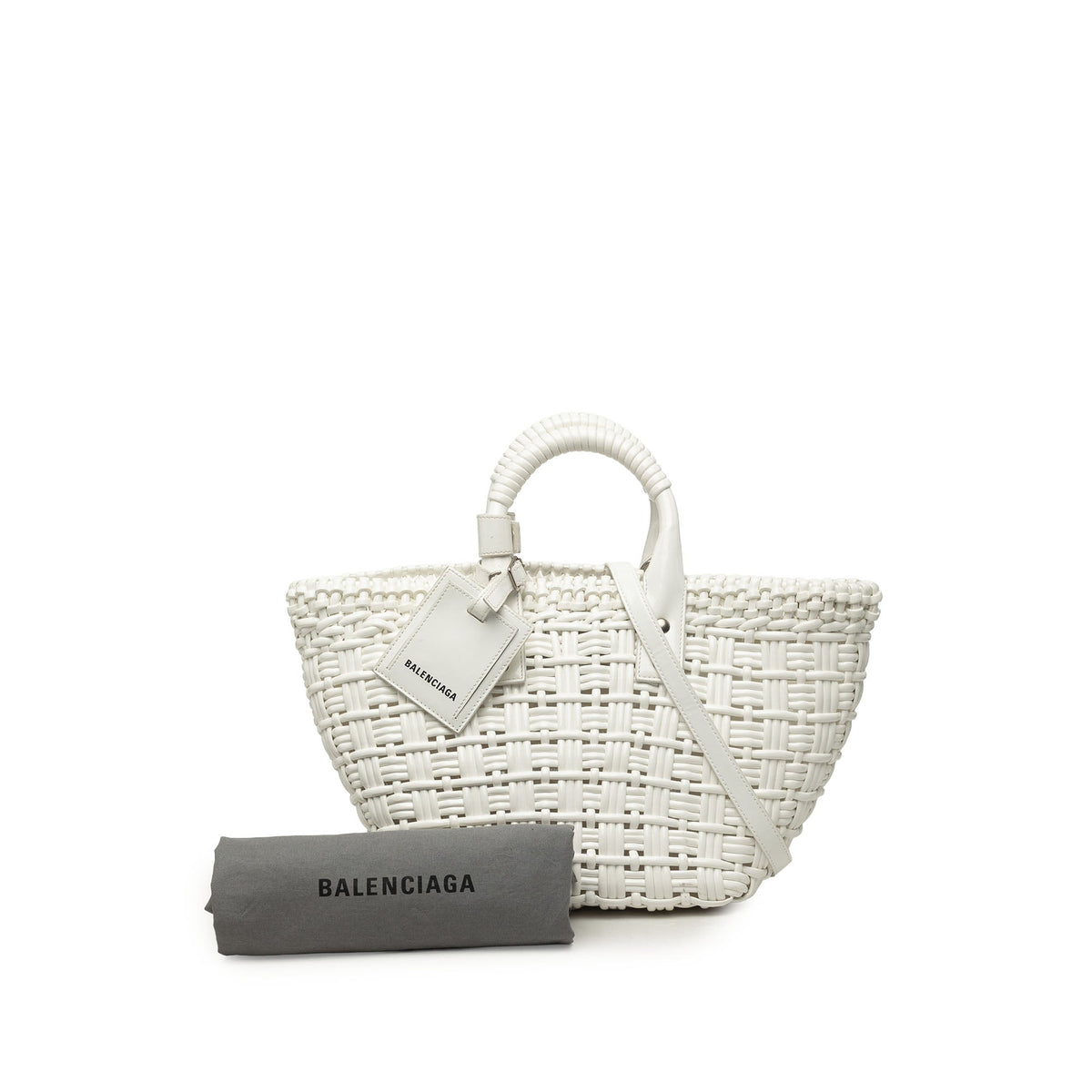 Balenciaga Faux Leather Bistro Panier XS