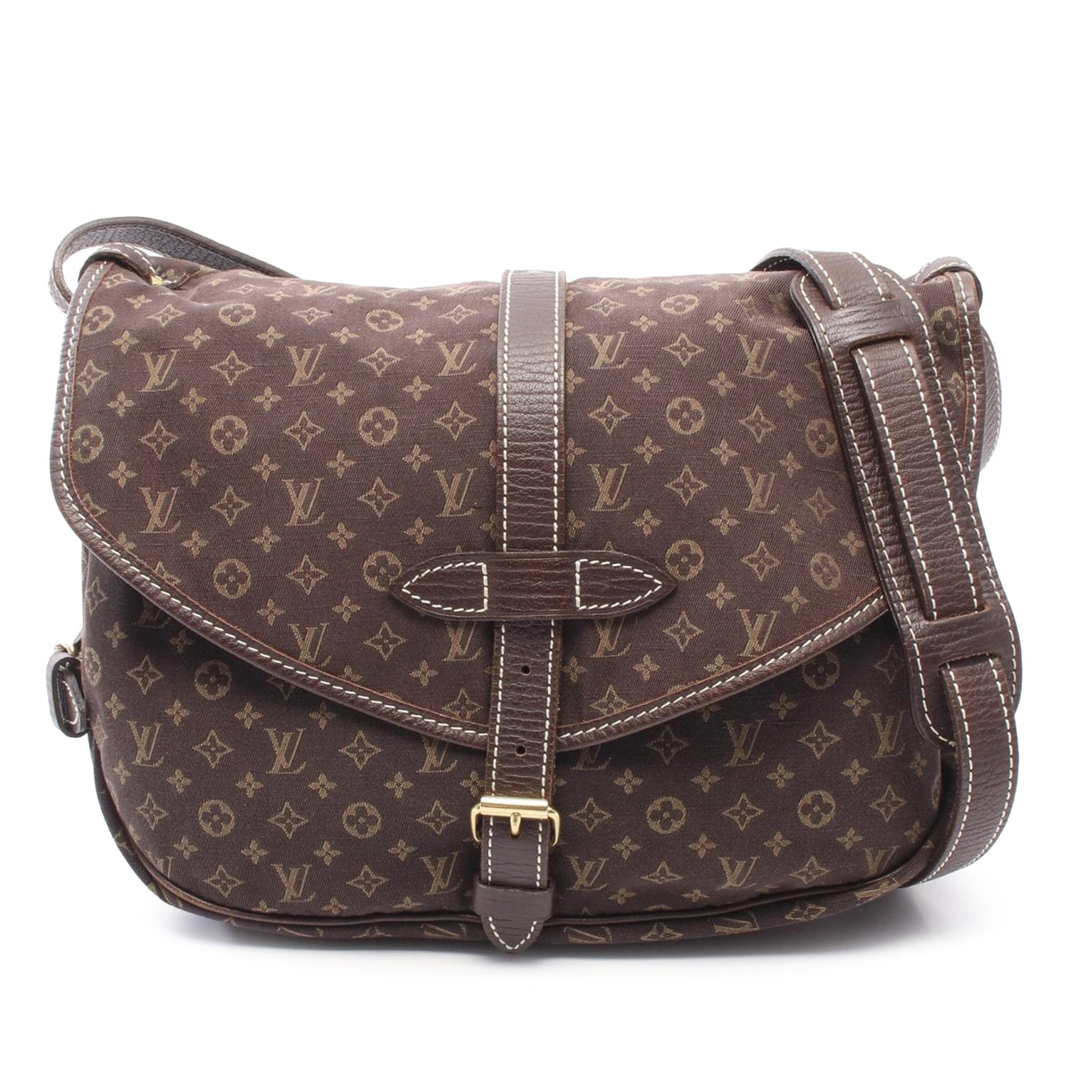 Louis Vuitton Monogram Mini Lin Saumur 30 — Brown