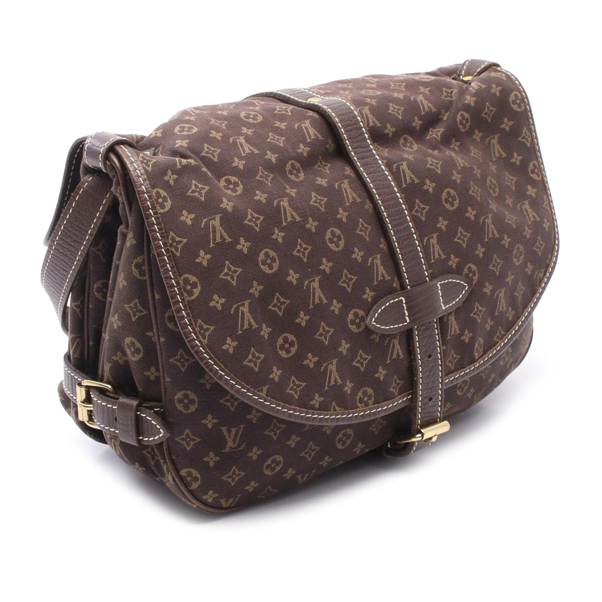 Louis Vuitton Monogram Mini Lin Saumur 30 — Brown