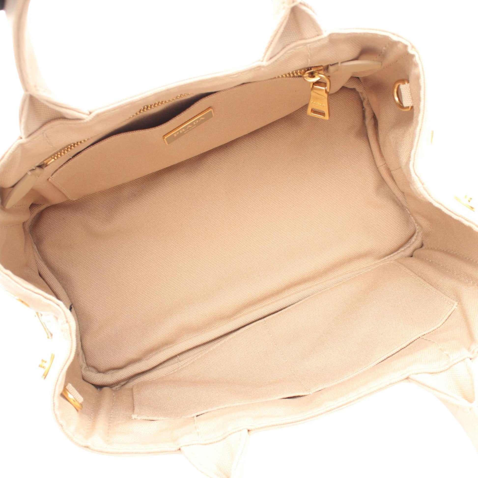 Prada Small Canvas Canapa Logo Satchel
