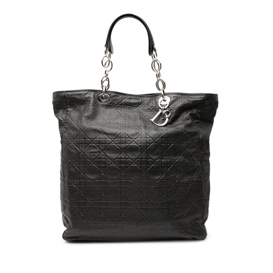 Dior Large Lambskin Cannage Lady Dior Soft Shopping Tote