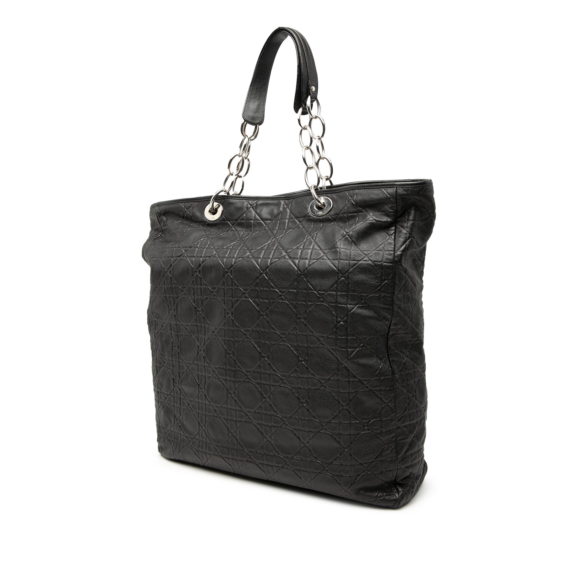 Dior Large Lambskin Cannage Lady Dior Soft Shopping Tote