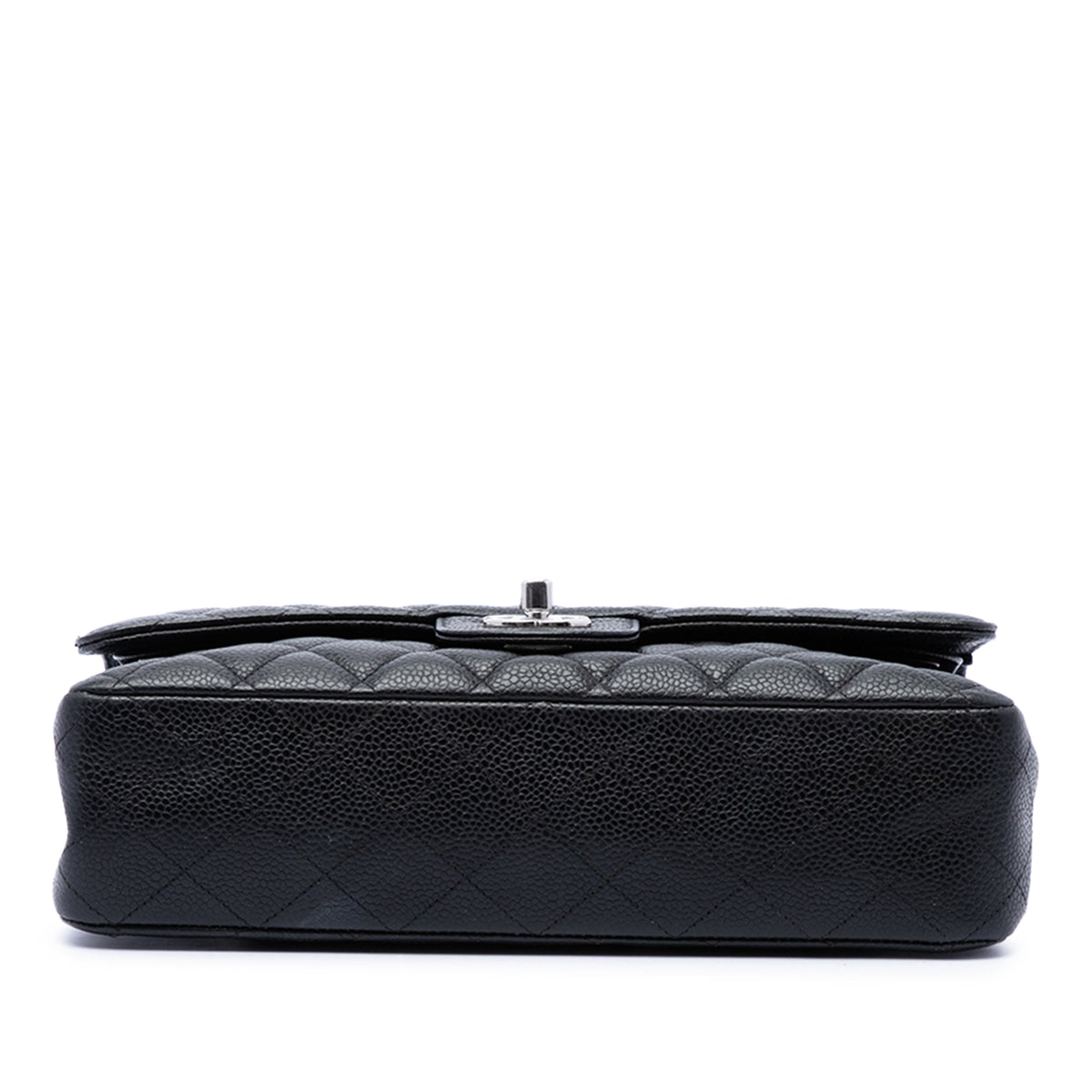 Chanel Medium Classic Caviar Double Flap — Black