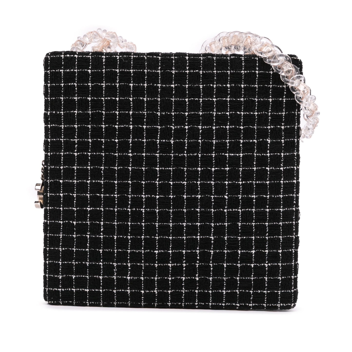 Chanel Tweed and Resin Zipped Chain Shopping Bag