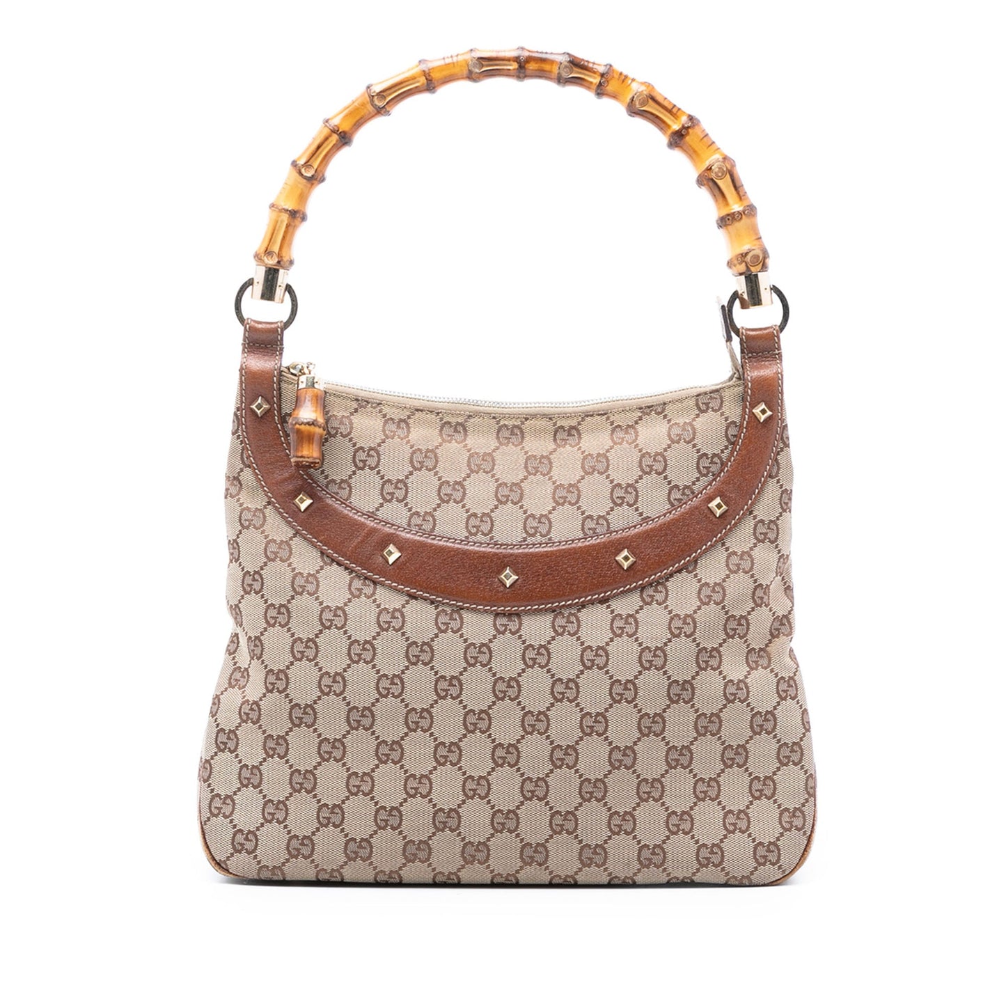 Gucci GG Canvas Bamboo Anita Handbag