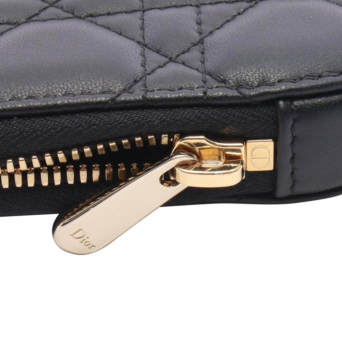 Dior Lambskin Cannage Lady Dior Call In Phone Holder