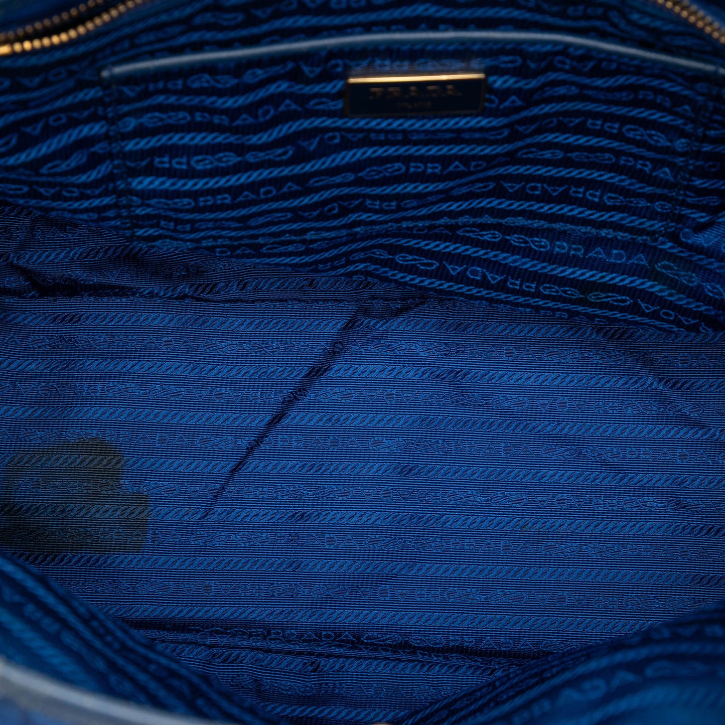 Prada Saffiano Trimmed Tessuto Tote
