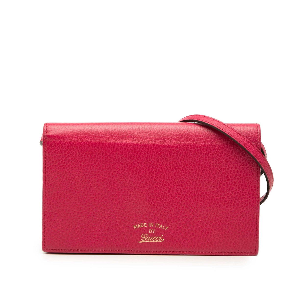 Gucci Dollar Calfskin Swing Wallet On Strap
