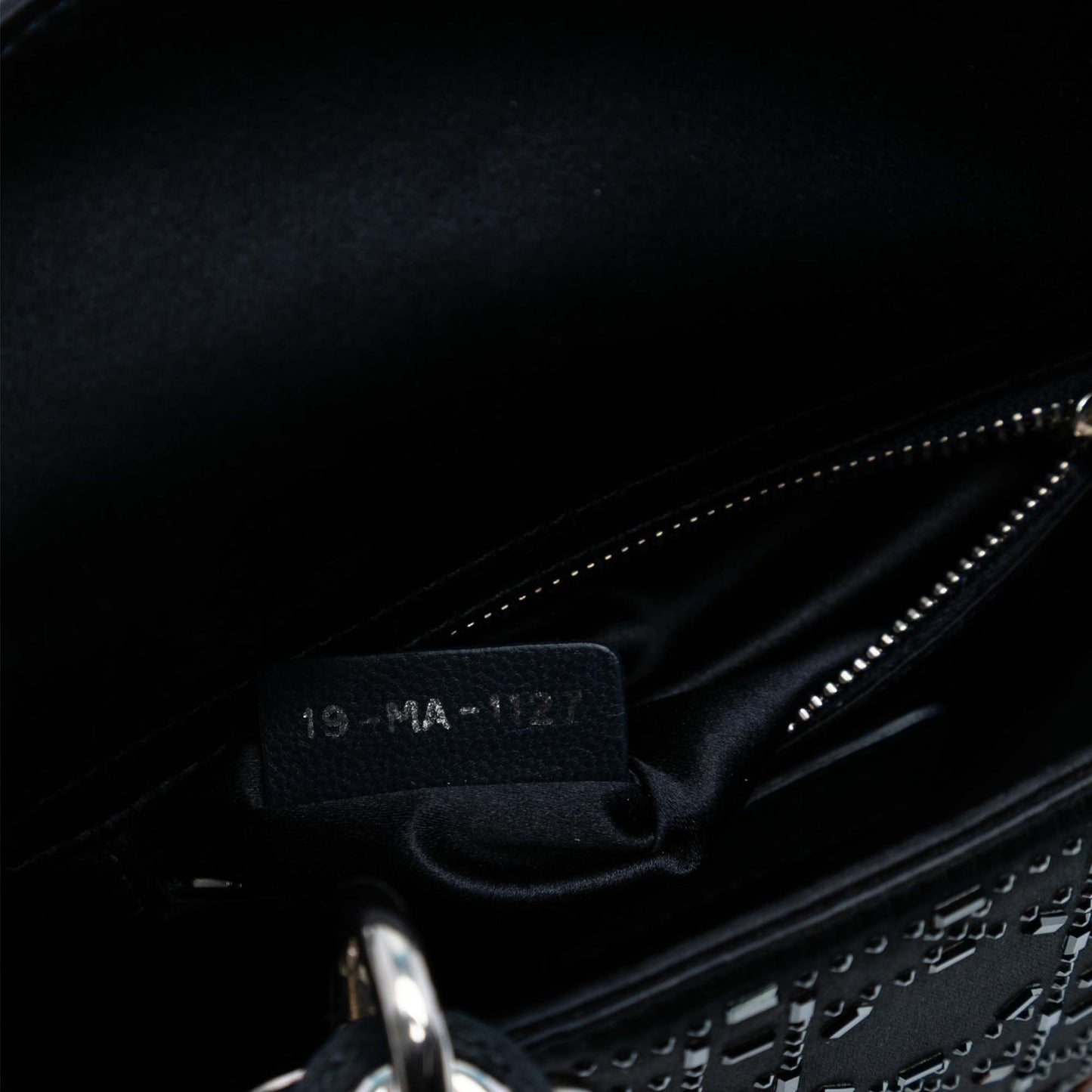 Dior Mini Satin Cannage Strass Crystal Embellished Lady Dior