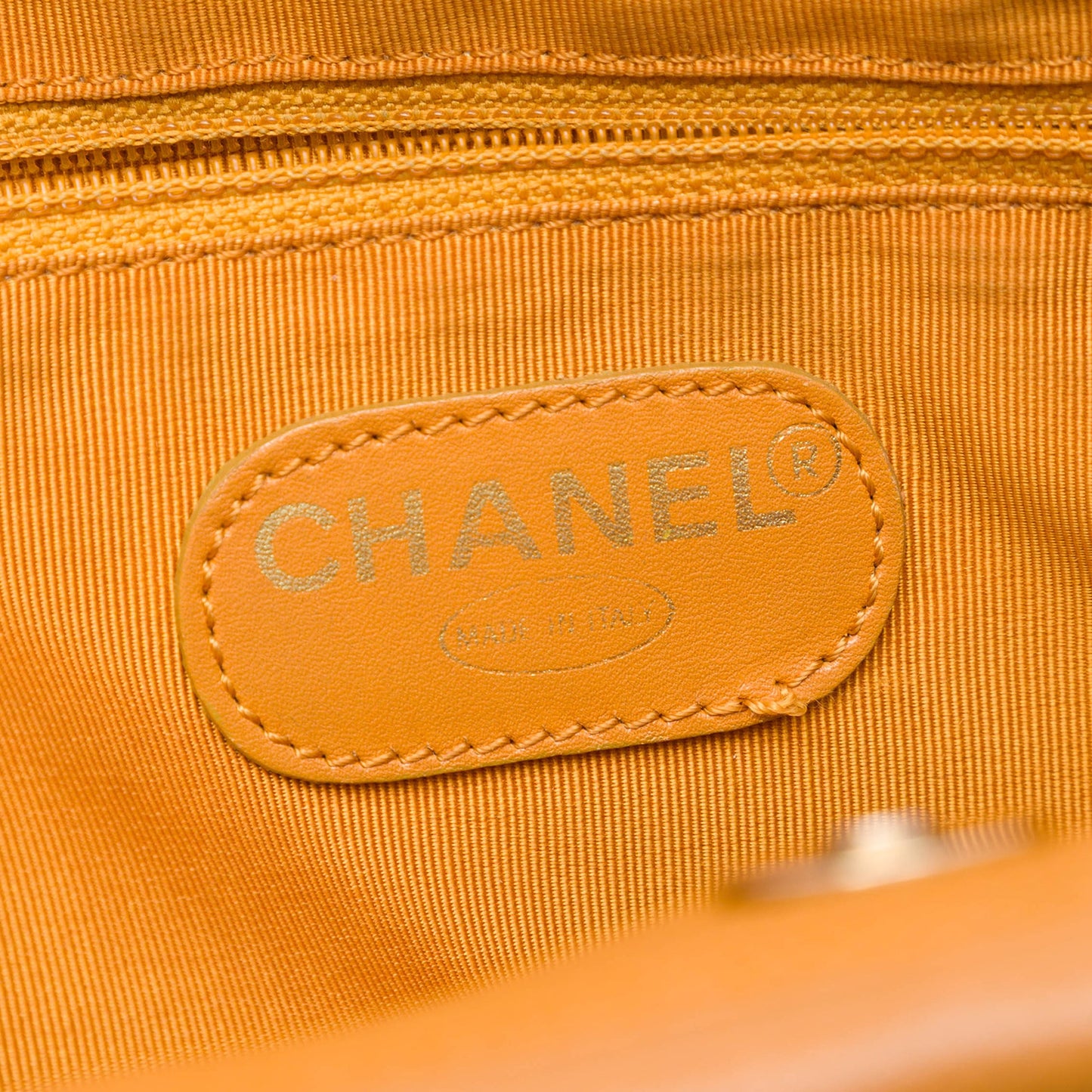 Chanel CC Caviar Wood Top Handle Tote
