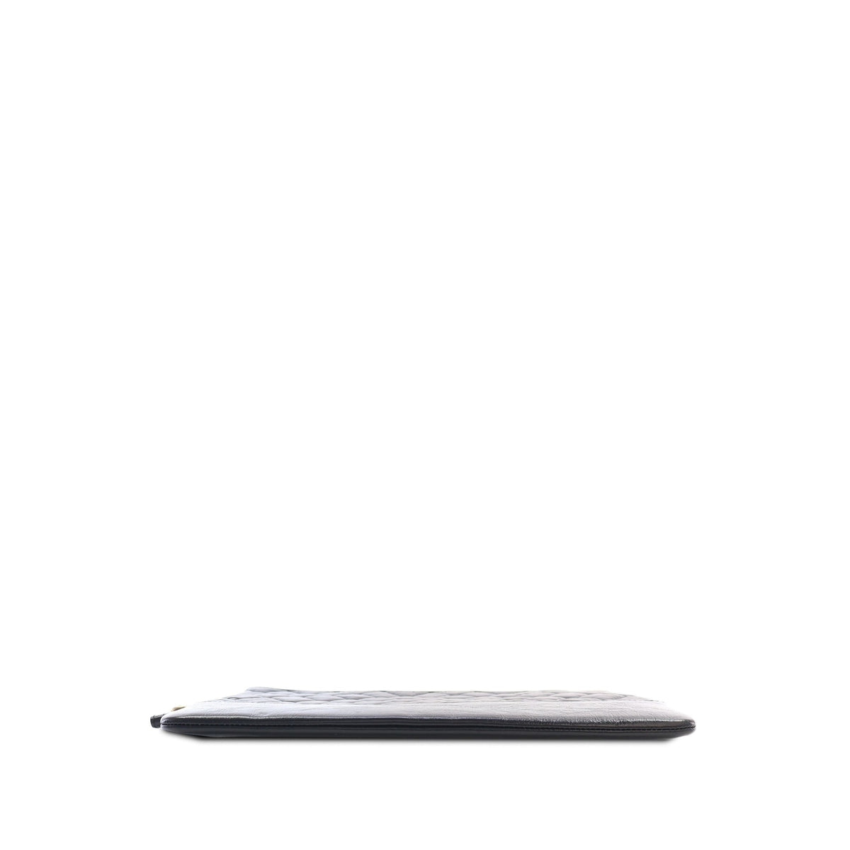 Chanel Medium Quilted Aged Calfskin Gabrielle O Case Clutch — Black