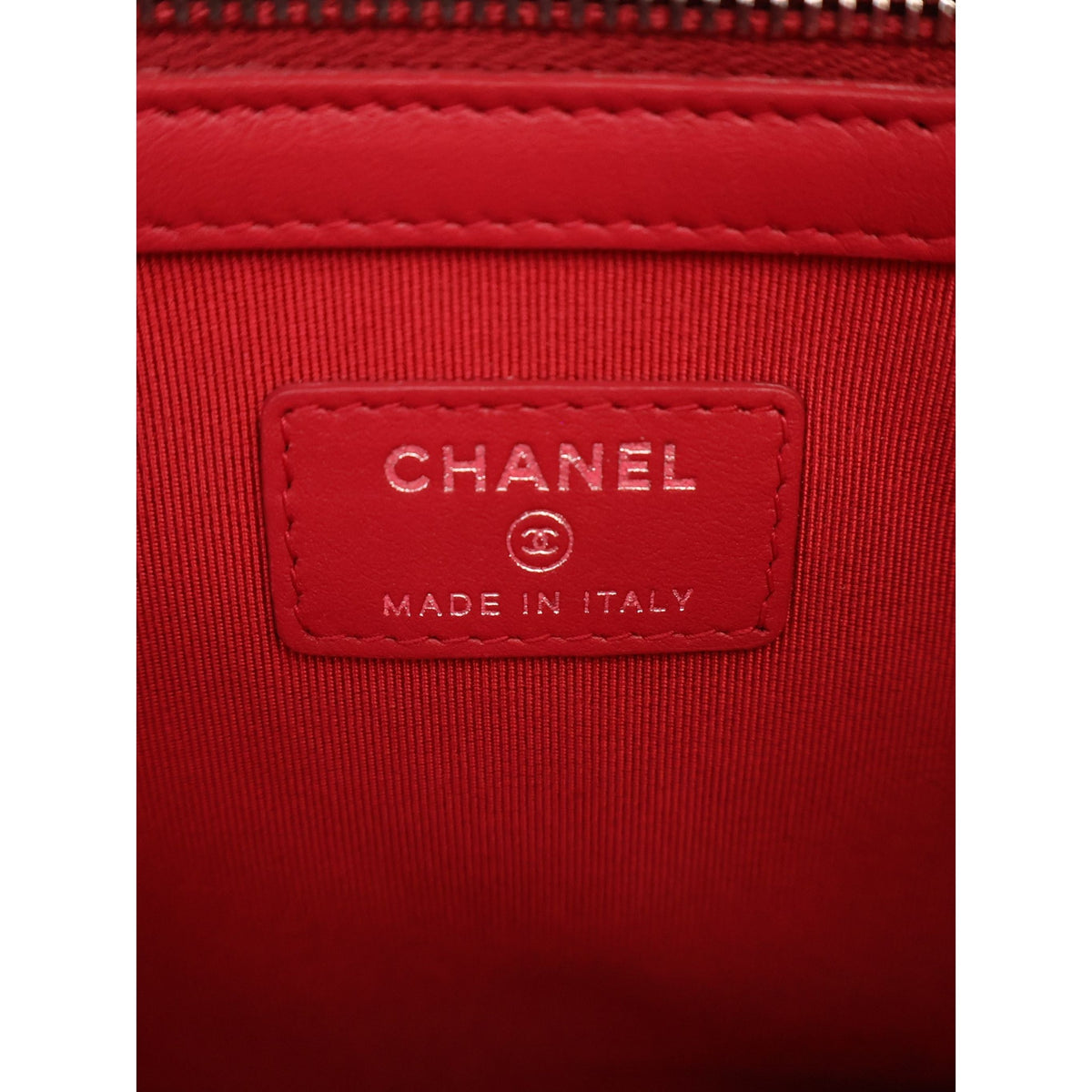 Chanel Medium Quilted Aged Calfskin Gabrielle O Case Clutch — Black